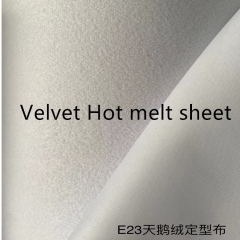 Golden Manufacture Direct Price Colorful Velvet Hot Melt Sheet Adhesive for Shoes Material made by Quanzhou Golden Nonwoven Co.,ltd