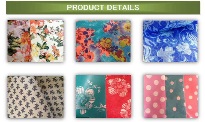 flower printed nonwoven fabric