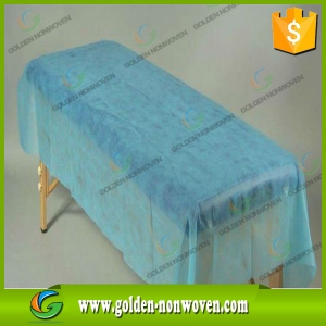 SMS PP Spunbond Non woven For Disposable Bed Sheet made by Quanzhou Golden Nonwoven Co.,ltd