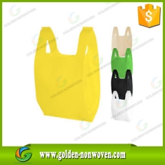 Nonwoven T-Shirt Shopping Bag With Print Logo made by Quanzhou Golden Nonwoven Co.,ltd