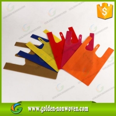 Reusable non woven bags/Non-Woven Polypropylene T Shirt Bags/nonwoven shopping bags