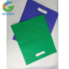 Die cut non-woven fabric bag,  100% polyprophlene D cut nonwoven bag made by Quanzhou Golden Nonwoven Co.,ltd