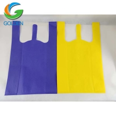 promotional T-shirt nonwoven shopping bag vest bag non-woven made by Quanzhou Golden Nonwoven Co.,ltd
