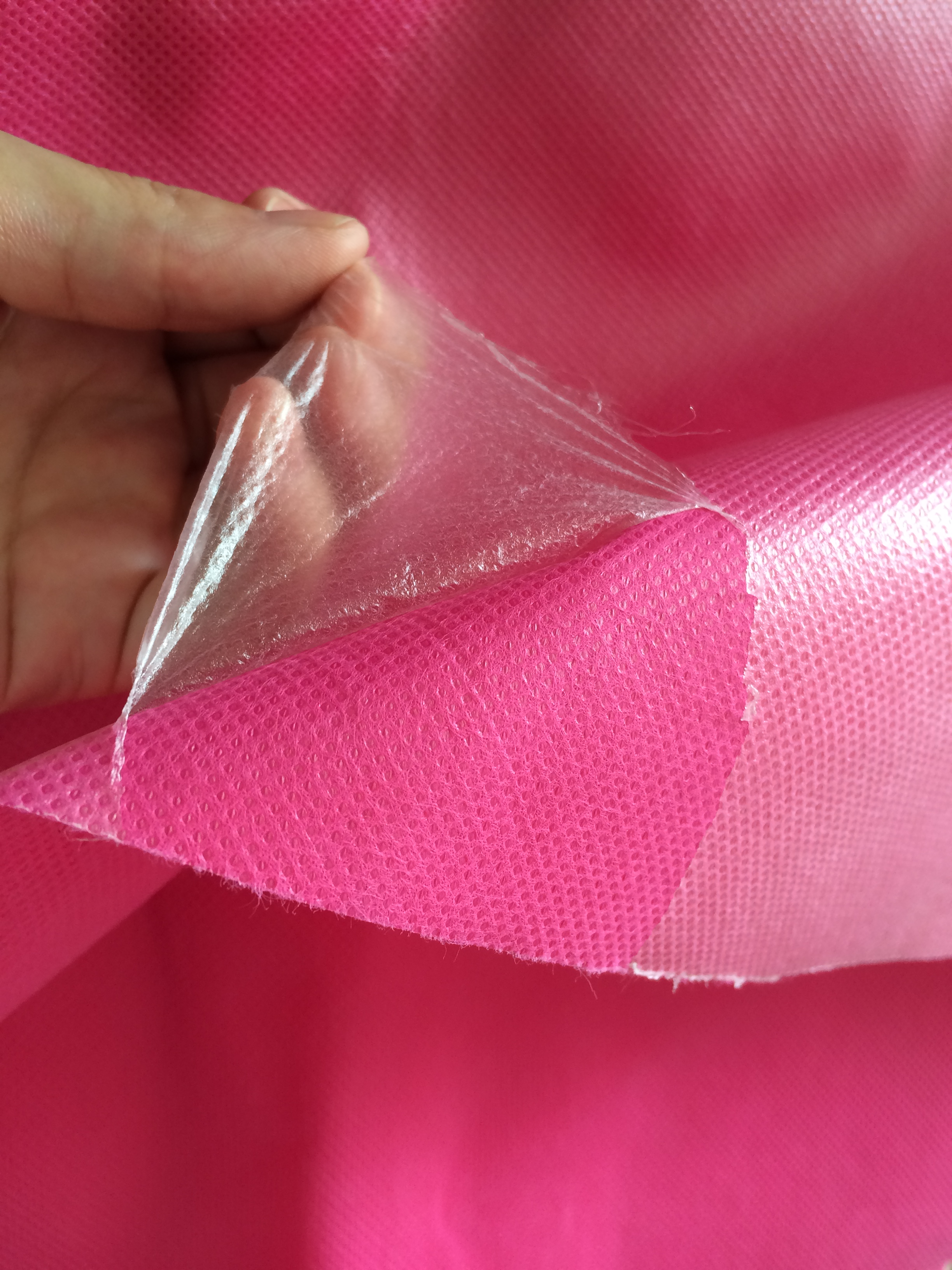 What is characteristics of Laminated non woven fabric?